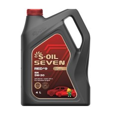 S-OIL SEVEN RED #9 SN 5W-30 синтетична, для бензинових двигунів