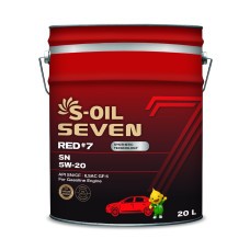 S-OIL SEVEN RED #7 SN 5W-20 синтетична, для бензинових двигунів